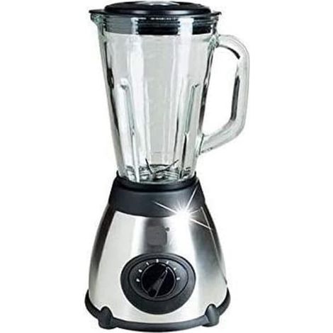 Trade Shop - Frullatore Da 500 W Con Lame In Acciaio Inox Da 1,5 Lt Tritatutto Frutta Verdura - (1/5)