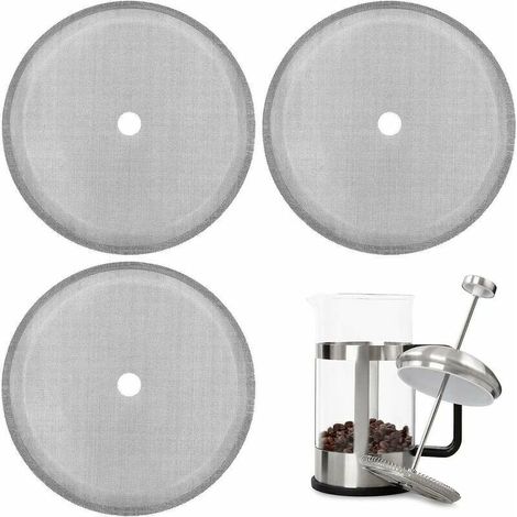 SHINING HOUSE Ersatz-French-Press-Filter, 6 Stück, 10 cm Kaffee-French-Press-Filter (1/2)