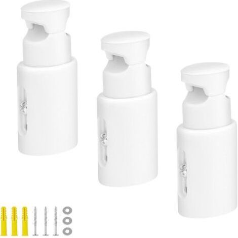 3 Pièce Fixations pour Radiateur Sèche Serviette, Support de Fixation pour Radiateur, pour Radiateurs de Salle de Bains Droits ou Courbés (1/4)