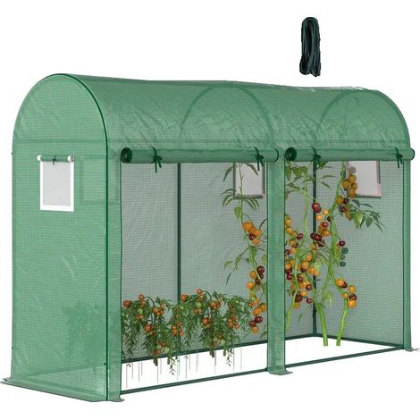 Serre, Bâche Renforcée, Cadre en Acier, T1003-01-07516 (1/2)
