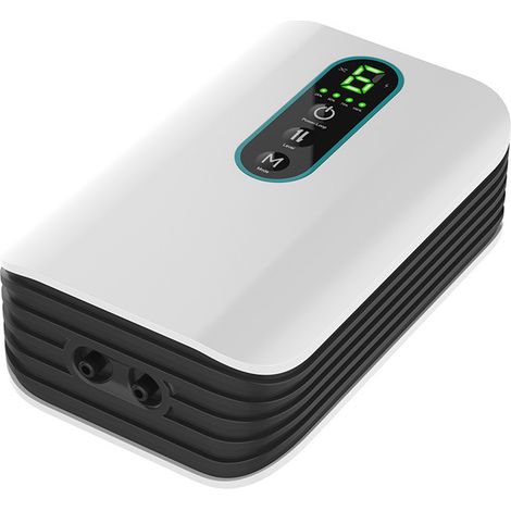 Pompe à air pour aquarium, pompe à oxygène rechargeable pour seau à poissons de 19 à 76 L, aérateur portable pour appâts, pompe à air réglable pour la pêche en extérieur et le transport de poissons