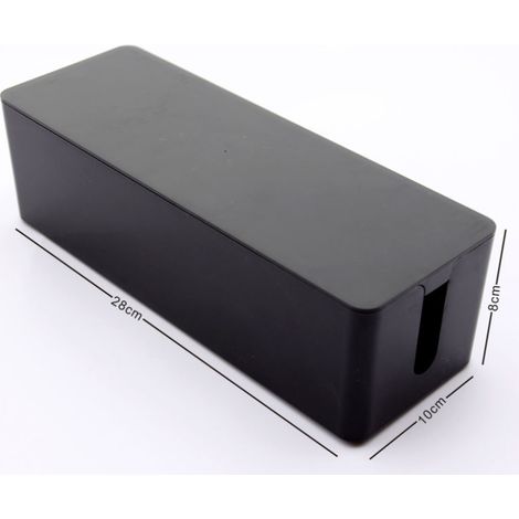 Scatola per la gestione dei cavi, organizzatore di cavi organizzatore di cavi per scrivania, TV, computer, hub USB per coprire e nascondere prese di corrente e cavi (1/4)