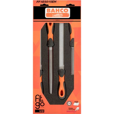 Bahco Fit&Go 1/3 Schaumstoffeinlage, ERGO-Feilensatz - 4-tlg.