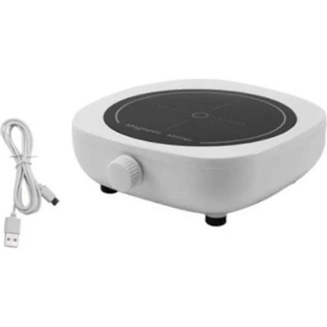 Agitateur magnétique de laboratoire portable Mini, avec barre d'agitation, 2 L, 4000 tr/min et câble USB (1/5)