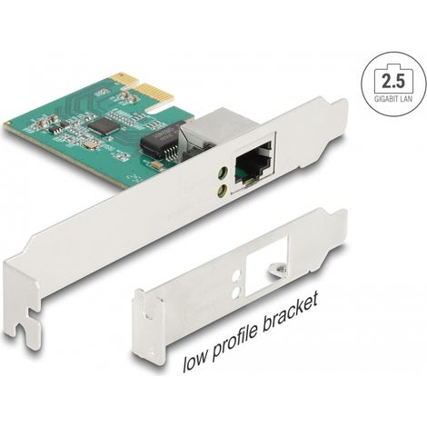 Delock Tarjeta PCI Express x1 a 1 x RJ45 2,5 Gigabit LAN