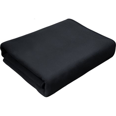 Elektrische USB-Heizdecke – 3 Temperaturstufen (40 °C/50 °C/60 °C) – Polyester, 150 x 80 cm – Schwarz/Grau/Blau (1/5)