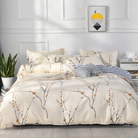 Housse de couette velours 240x220 cm – 2 taies d'oreiller 65x65 cm – Résistant à la décoloration et au boulochage – Fermeture à glissière