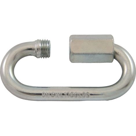 Maillons à visser acier zingué blanc diamètre 10 mm en boîte de 5 - PRAMAC