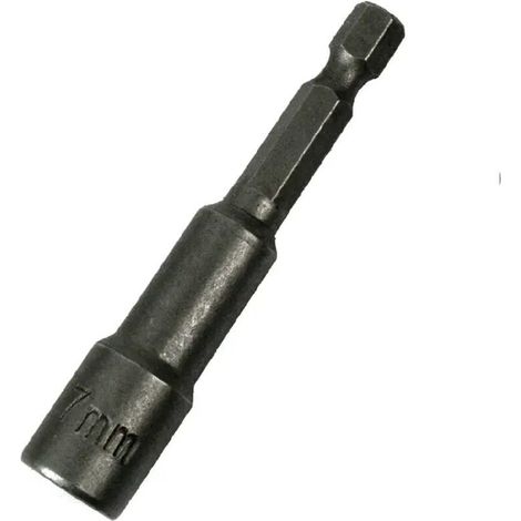 1 pc lot de porte-embouts magnétiques, 7mm Magnétique Hexagonale Douille, Embout Aimanté Perceuse Prise Hexagonale (1/4)