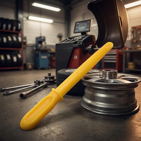 Kunststoff-Reifenheber für Motorrad- und Fahrradreifenreparaturen, zum Montieren und Demontieren von Reifen bei der Fahrzeugwartung. (1/5)
