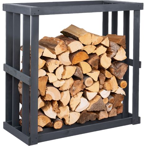 Westmann Holz Étagère à bois Harald Anthracite 52x108x106 cm (1/5)