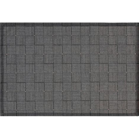 Set de table enduit géométrique Noir 45x35 cm