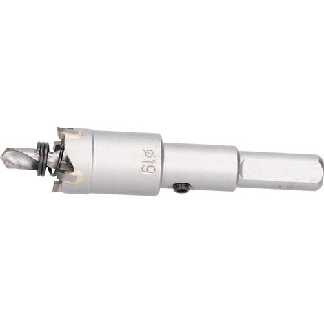 Foret Scie à Percer 19mm en Carbure TCT pour Métal et Bois - Outil de Découpe et Perçage