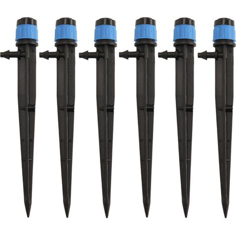 Tête D'arrosage Goutte À Goutte - 360° Réglable 8 Trous - Pour Tube 1/4 Pouces (4-7 mm) - Jardin Potager Serre Pelouse - 50 Pièces