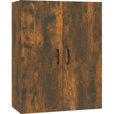 Maison Exclusive - Mobile Pensile Rovere Fumo 69,5x34x90 cm in Legno Multistrato