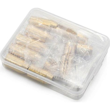 Poids d'équilibrage réutilisables en laiton pour rayons de moto, lot de 12 (1/5)