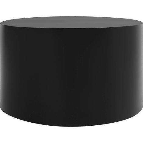Présentoir rond moderne autoportant 50 cm/60 cm blanc/noir 50 x 30 cm - noir