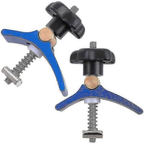 Serre-joints robustes en aluminium pour rail en T pour le travail du bois (lot de 2) (1/5)