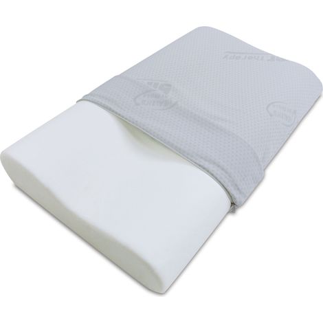 Baldiflex Cuscino in Memory Foam forma Ortocervicale fodera Silver Safe dimensione 70x40 cm (1/5)