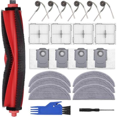 Filtre pour aspirateur brosse pour aspirateur Filtre de brosse pour aspirateur filtre de Accessoire Kit pour Roborock Q10 S5 /Q10 S5+ Aspirateur Cleaners – Main Brosse – HEPA Filtres – Side Brosses – (1/5)