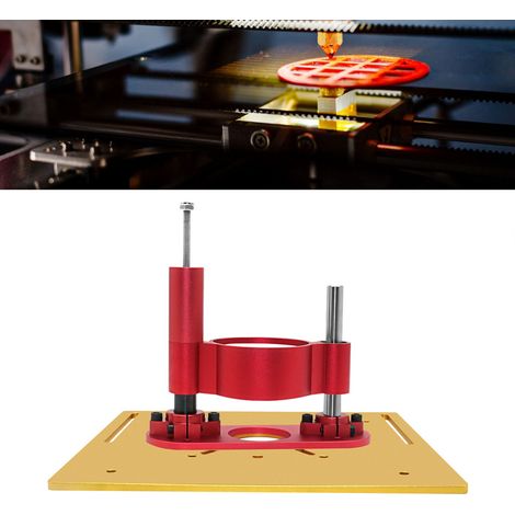 Ensemble de 2 pièces S8-2 troisième génération amélioré machine à graver plateforme élévatrice + table élévatrice de mini fraiseuse à plaque inversée pour le rainurage, le tenonnage, le détourage, le (1/5)