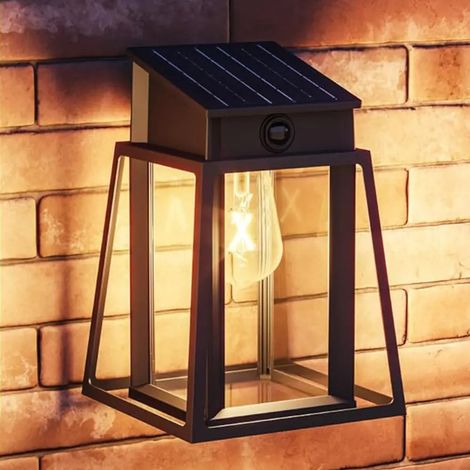 [NEUWERTIG] B-Ware Philips Wandleuchte Außenlampe Solarleuchte Ultra Efficient 2,9 W 2700 K Schwarz