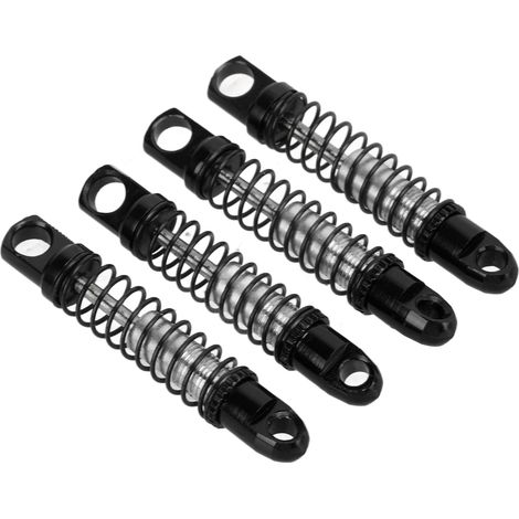 Satz mit 4 Stoßdämpfern aus Metall für Vorder- und Hinterachse des WPL D12 1/10 RC-Cars – Ersatzteile – Schwarz (1/5)