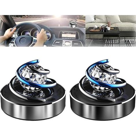 Mini-Aroma-Diffusor, tragbarer Mini-Aroma-Diffusor fürs Auto, solarbetriebener Aroma-Diffusor mit rotierendem Ring (1/4)