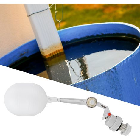 Lot de 2 vannes à flotteur en plastique pour abreuvoirs automatiques à mangeoires et réservoirs d'eau pour chevaux et bovins (1/5)