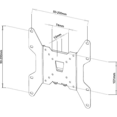 Techly ICA-LCD 114 soporte para TV 94 cm (37") Negro (1/5)