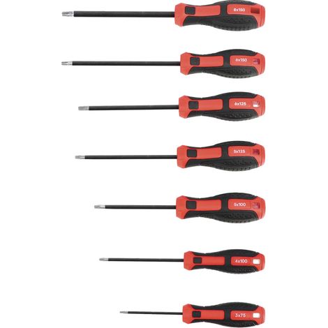 Lot de 7 Tournevis Torx lame S2 - Manche bi-matière (1/2)