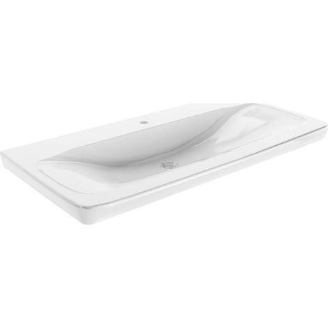 FACKELMANN Kera Keramik-Waschtisch 107.5cm gesoftet (1/5)