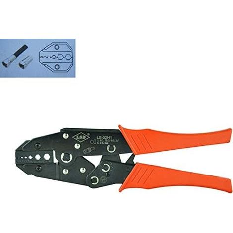 Pince à dénuder Outil de sertissage de pinces, outils BNC de sertissage coaxial de connecteur de câble RG58 / 59/62 (1/2)