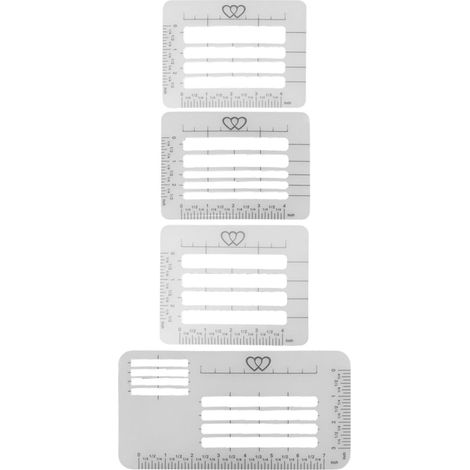Lot de 4 Pochoirs en Pp pour Guide D'adressage D'enveloppe, Modèles Créatifs pour Écriture, pour Étudiants et Lettres (1/5)