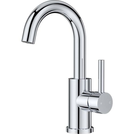 Robinet Salle de Bain/Cuisine Pivotant à 360°, Mitigeur Noir pour Eau Chaude/Froide,Mitigeur en Acier Inoxydable Facile à Installer pour Salle de Bain, Lavabo, Petite Cuisine, Camping-car. (1/5)