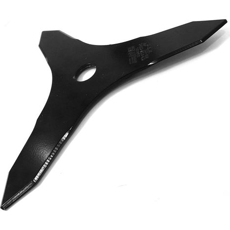 Couteau à débroussailleuse à 3 Dents Diamètre extérieur 255 mm Diamètre de l'alésage 25,4 mm Épaisseur 3 mm Noir (1/5)