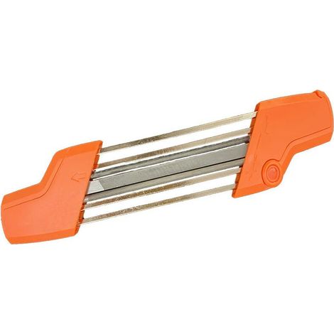 Kettensägenschärfer für 3/8" Ø 5,2 mm Sägeketten, Orange (1/5)