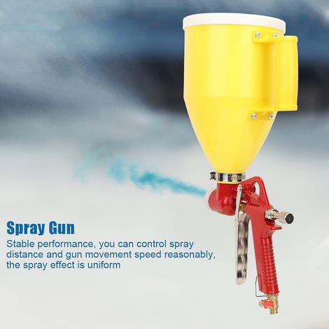 Pistolet pulvérisateur pneumatique réservoir plastique 3L 1/4 pouce peinture murale déco maison buses 4/6/8 mm (1/5)