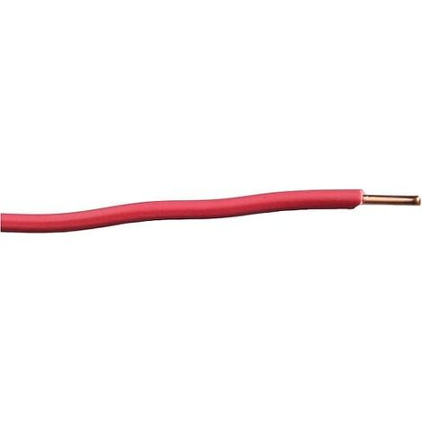 Câble électrique H07VU 1,5mm² rouge 10m