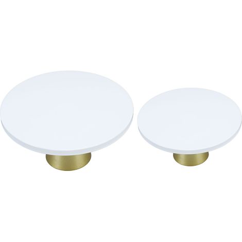 Lot de 2 supports à gâteaux en métal pour cupcakes et desserts, décoration de fête