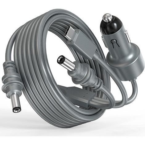 Cavo di alimentazione 3 in 1 per Starlink Mini, USB di tipo C, 12-24 V, presa accendisigari e connettore DC, adattatore caricabatterie per auto e connettore CC per Starlink Mini (3 m) (1/4)