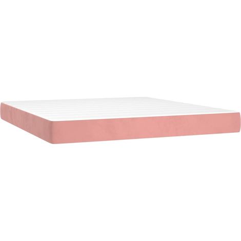 Maison Exclusive - Materasso a Molle Insacchettate Rigidità Media Rosa 180x200x20 cm in Velluto