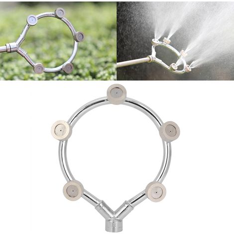 Arroseur à cinq tubes pour tuyau d'arrosage, pulvérisateur mobile à pression d'eau, outils et accessoires de jardin (1/5)