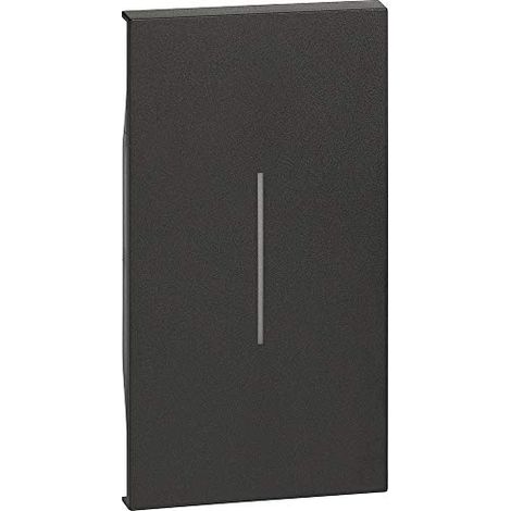 ENJOLIVEUR LIVING NOW POUR COMMANDE D'ÉCLAIRAGE STANDARD OU LUMINEUSE 2 MODULES - NOIR MAT BTICINO COFREL ARDBTKG01M2 (1/6)
