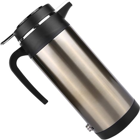 12V 1000ml Edelstahl-Wasserkocher für Auto, Reise-Thermoskanne, tragbarer Wassererhitzer (1/5)
