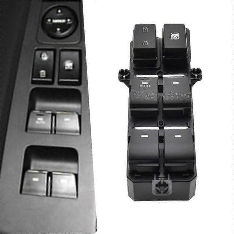 Bouton de commande principal de lève-vitre électrique côté conducteur neuf pour Hyundai Tucson 2015-2020 (référence 93570-F80204X Sy). (1/5)