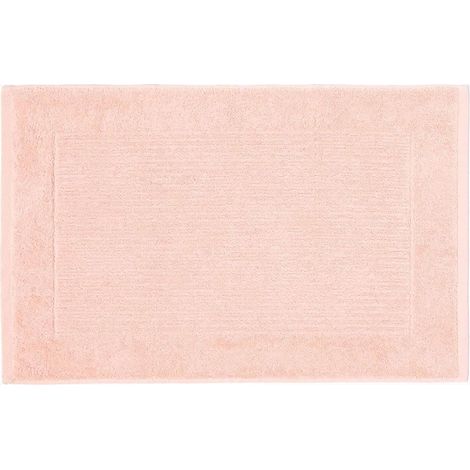 HOMESCAPES Tapis de Bain Uni 100% Coton Turc Pêche