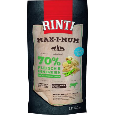 Rinti Max-i-Mum Hundetrockenfutter Adult 12 kg Pansen Trockenfutter Hunde