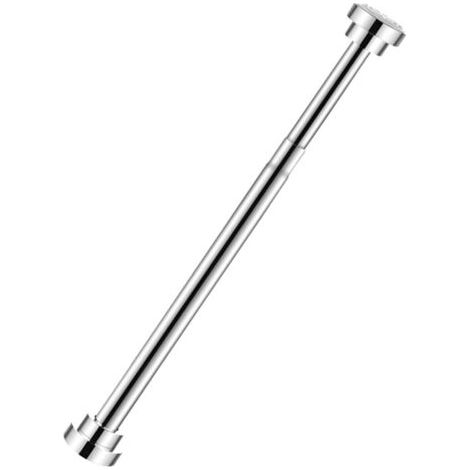 Tringle de Placard Réglable, Tringle de Placard Suspendue en Acier Inoxydable Brillant Poinçon pour Salle de Bain (22 tubes 40 à 55 cm) (1/5)