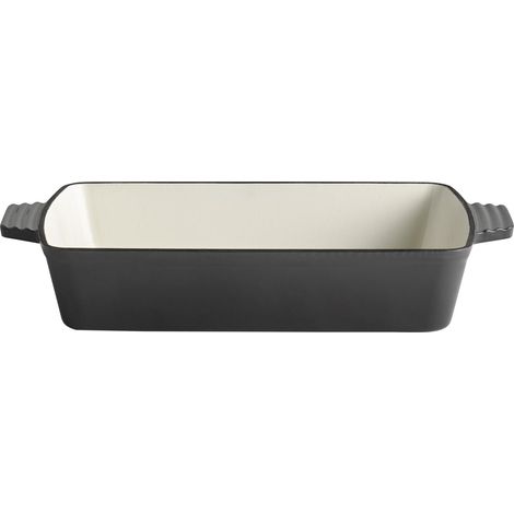 APS 88311 - Teglia da forno "5 STARS", in ghisa, adatta a induzione, adatta al forno, 33 x 24 cm, altezza 6,5 cm, 3,5 litri, colore: antracite (1/5)